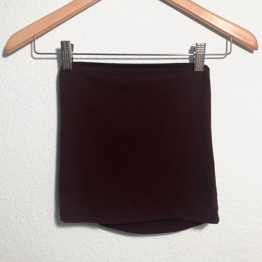 brandy melville maroon jenny tube top